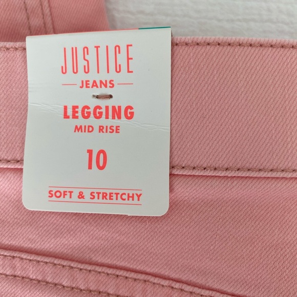 Pink Justice legging/Jean size 10. New with tags! - Picture 6 of 8